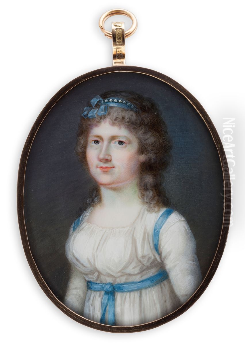 Regina Elisabeth af Huss Oil Painting by Johan Erik Bolinder
