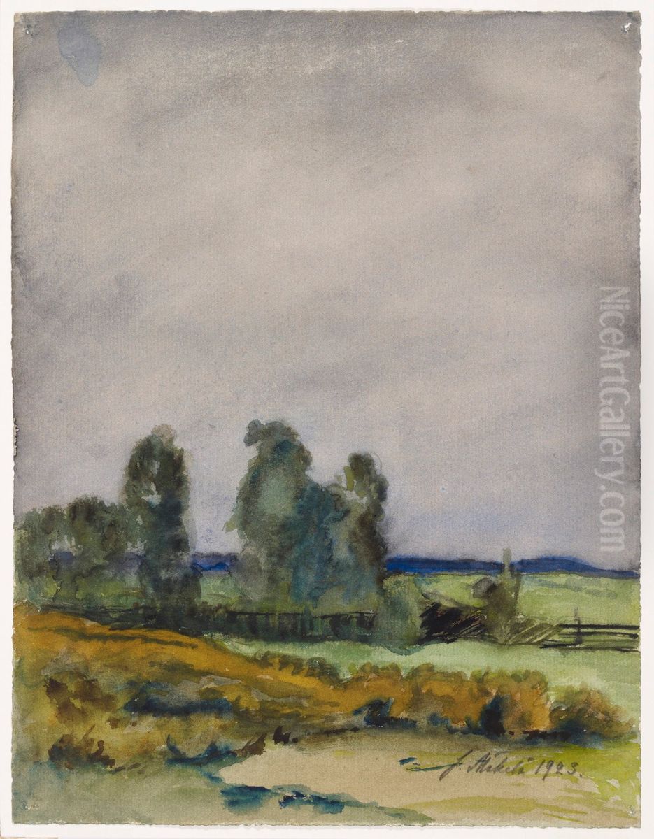 Lowland  Landscape Oil Painting by Juho Makela