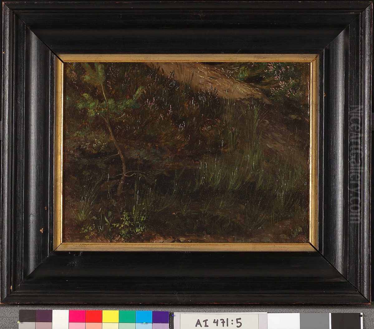 Hiekkamaata, harjoitelma Oil Painting by Werner Holmberg