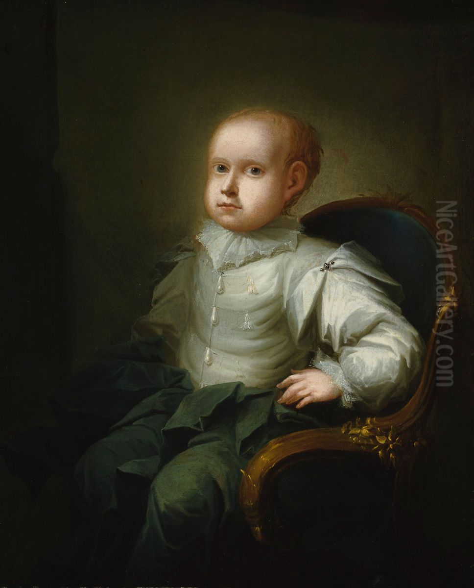 Konstnarens son Isak Edvard Wacklin Oil Painting by Isak Wacklin