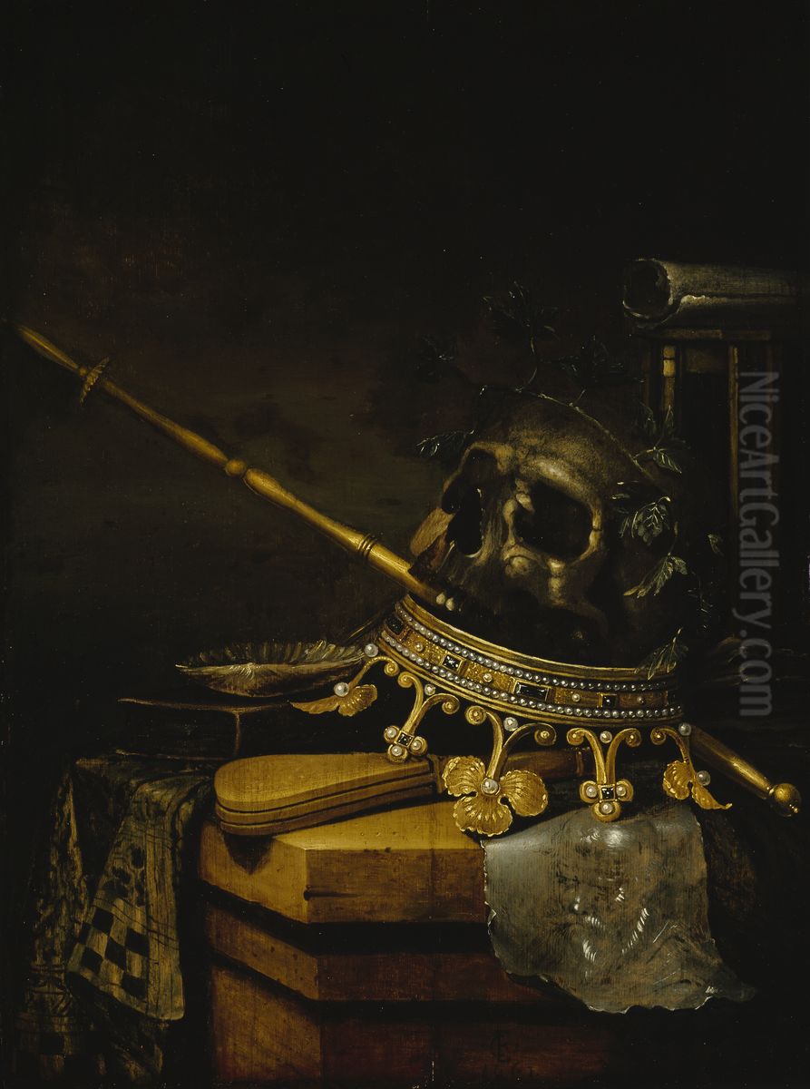 Vanitas Oil Painting by Evert Collier