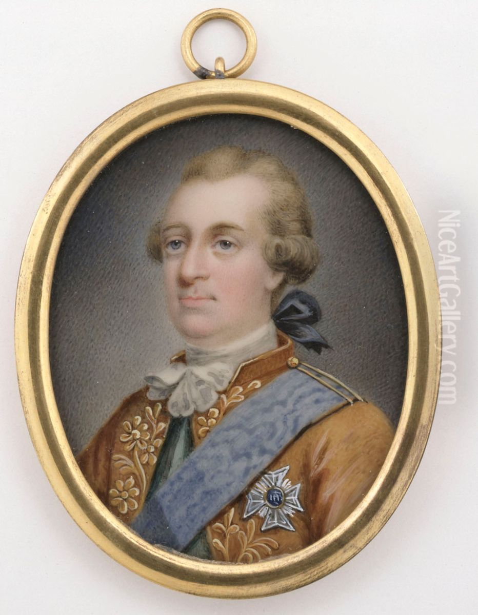 King Adolf Fredrik Oil Painting by Elise Arnberg