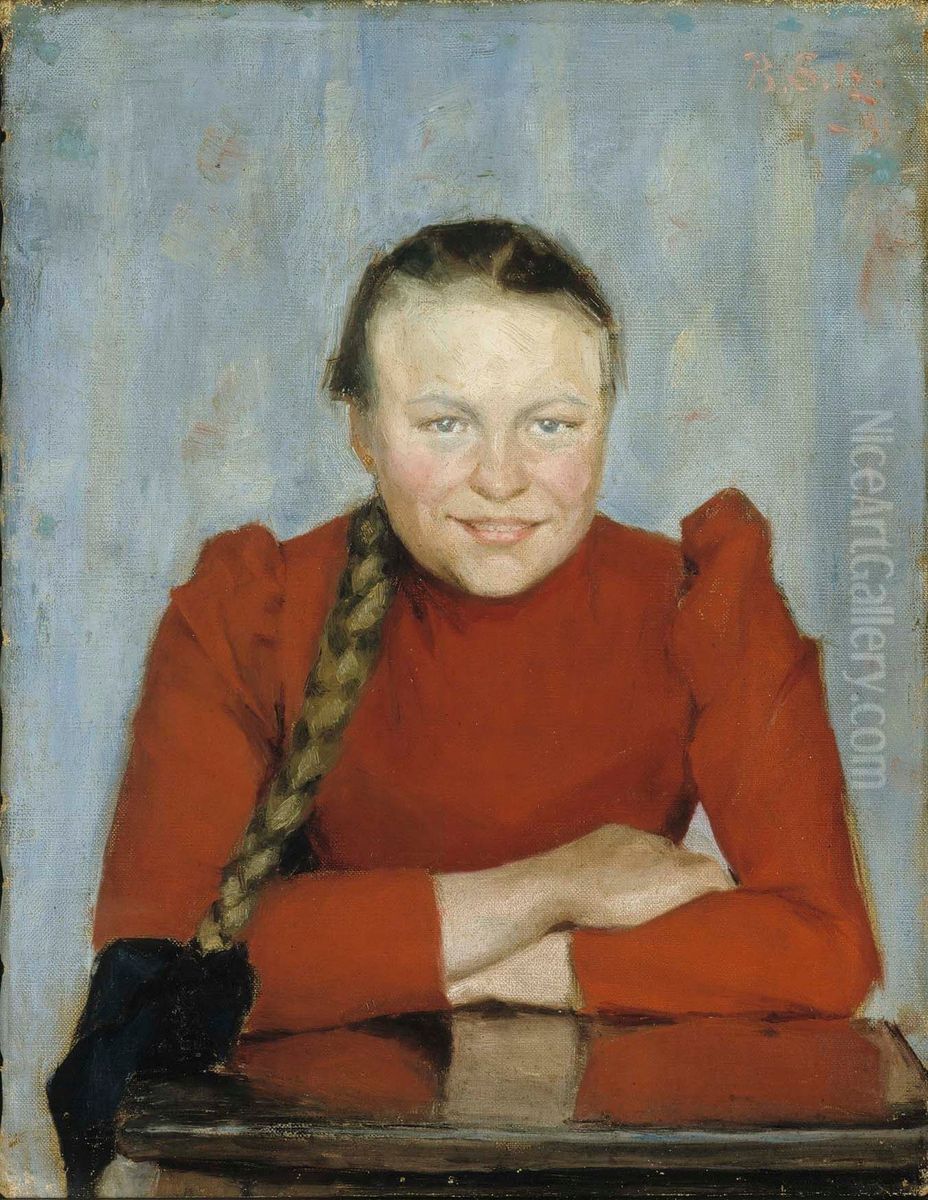 Maija Oil Painting by Beda Stjernschantz