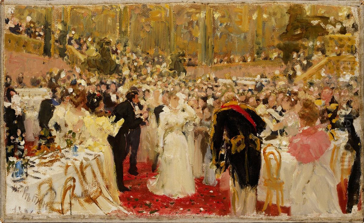 Party for the Aristocracy Oil Painting by Repin Iliya