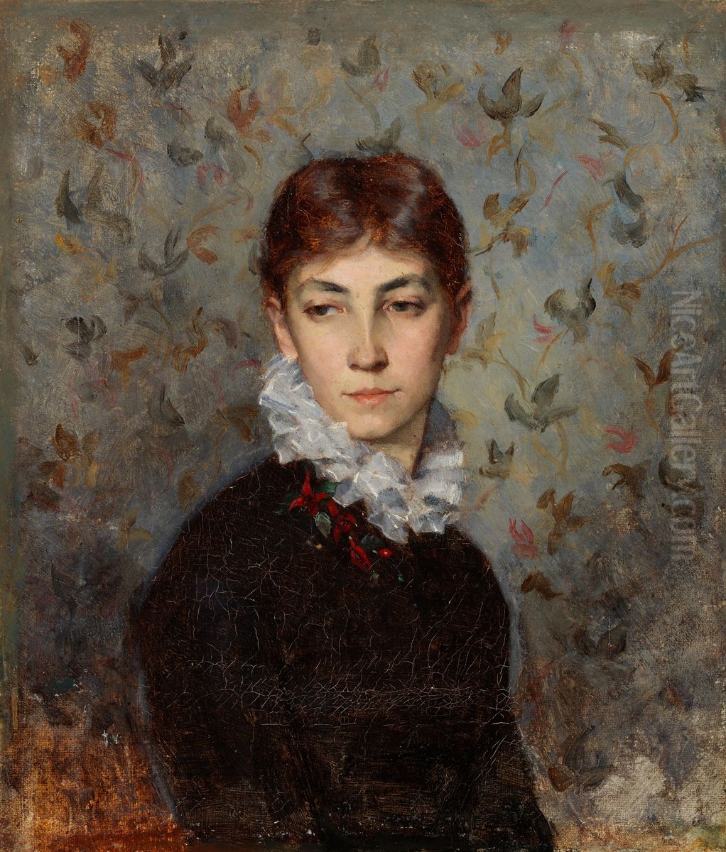 Portrait of Hilda Wiik Oil Painting by Maria Wiik
