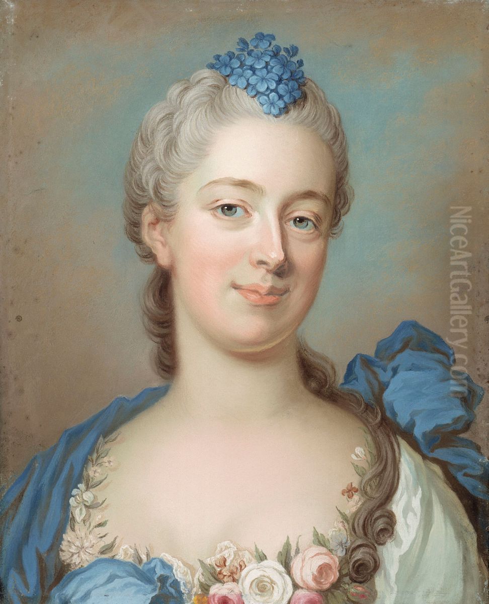 Countess Poaton (?) Oil Painting by Gustaf Lundberg