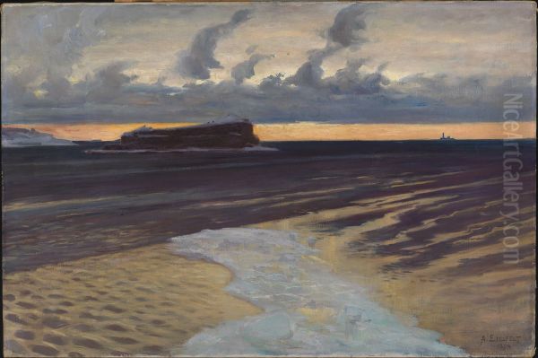 Langorn Oil Painting by Albert Edelfelt