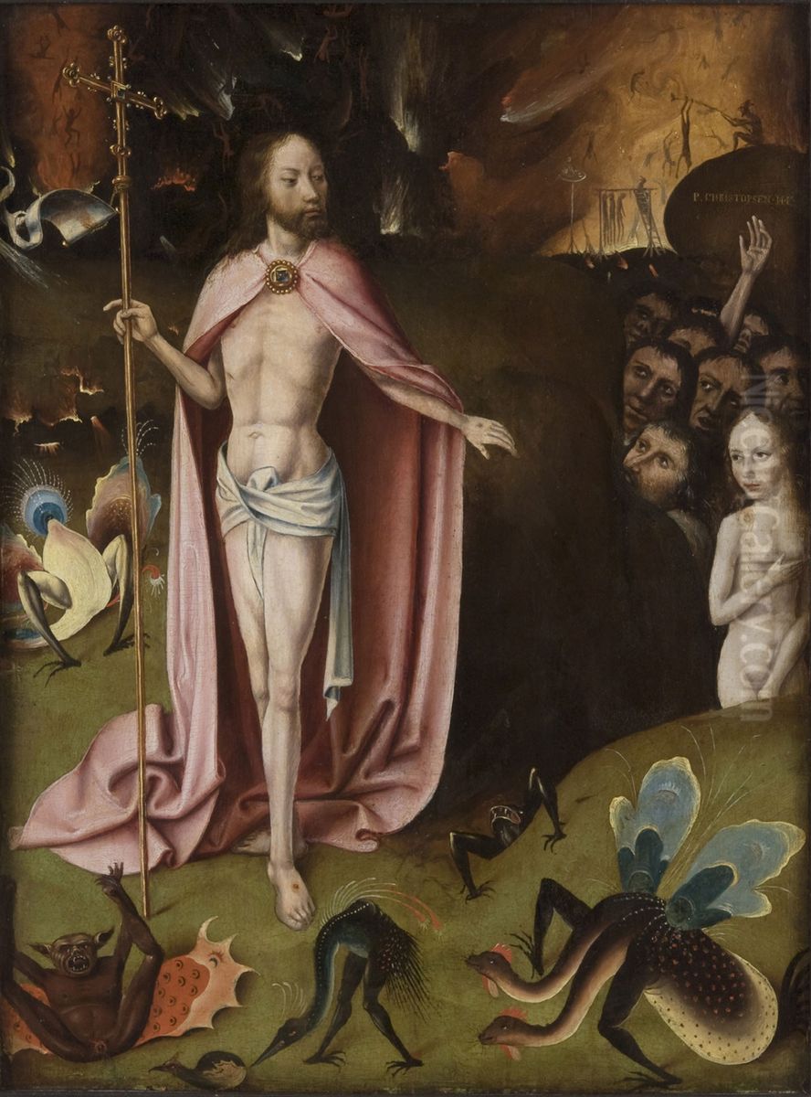 Christ in Limbo. Oil Painting by Hieronymous Bosch