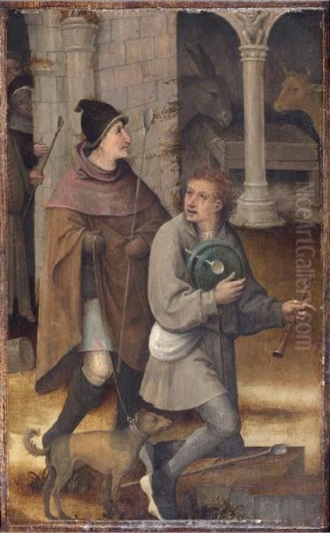 Fragment van een aanbidding van de Wijzen Oil Painting by Hieronymus Bosch