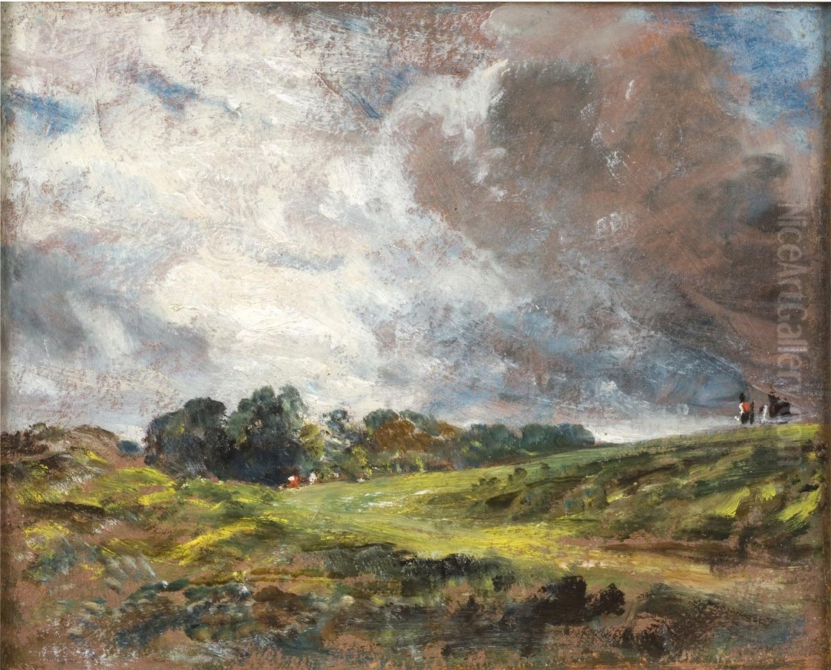Hampstead Heath Oil Painting by John Constable