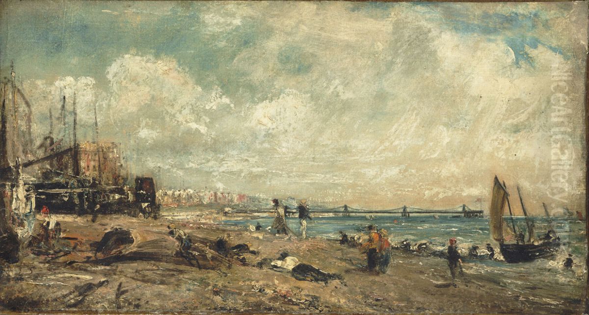 Sketch for The Marine Parade and Chain Pier, Brighton Oil Painting by John Constable