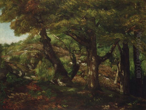 The Fringe of the Forest Oil Painting by Gustave Courbet