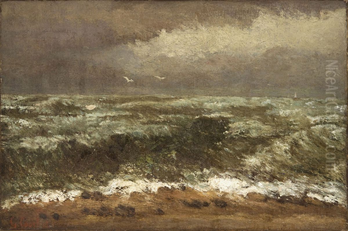 Waves Oil Painting by Gustave Courbet