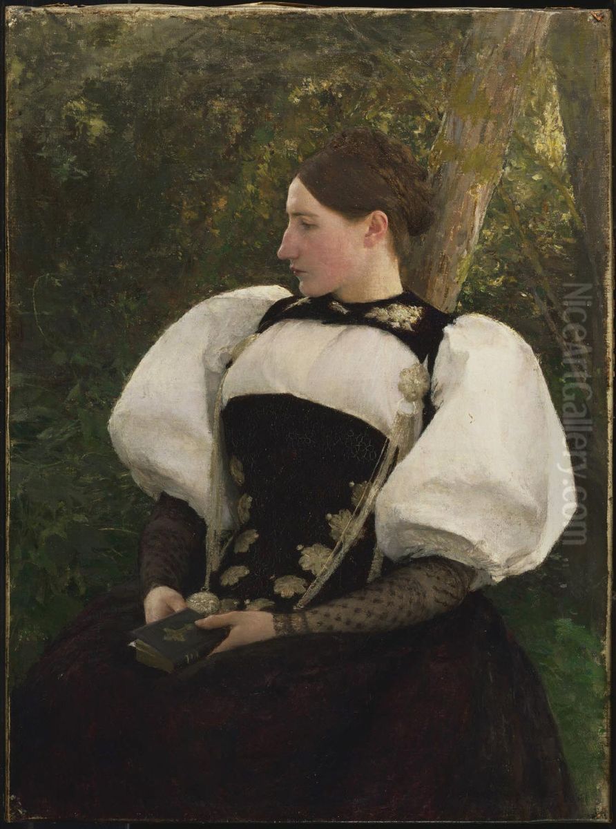 A Woman from Bern, Switzerland Oil Painting by Pascal Dagnan-Bouveret