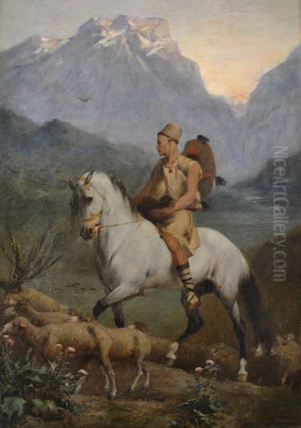 High Plateau of Kabylia) Oil Painting by Eugene Fromentin