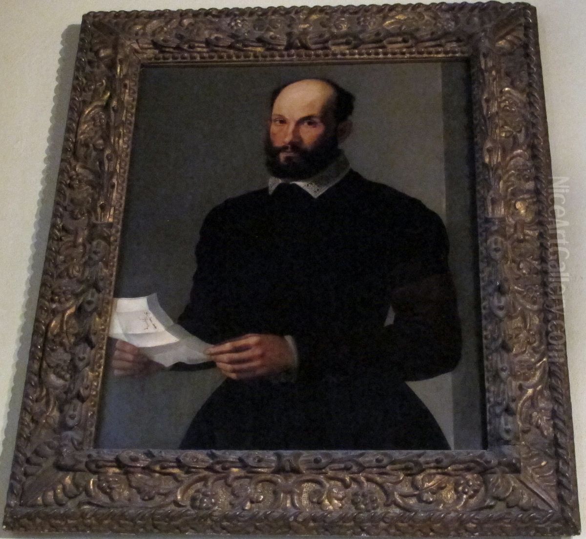 Portrait of Andrea Bandini Oil Painting by Ridolfo del Ghirlandaio