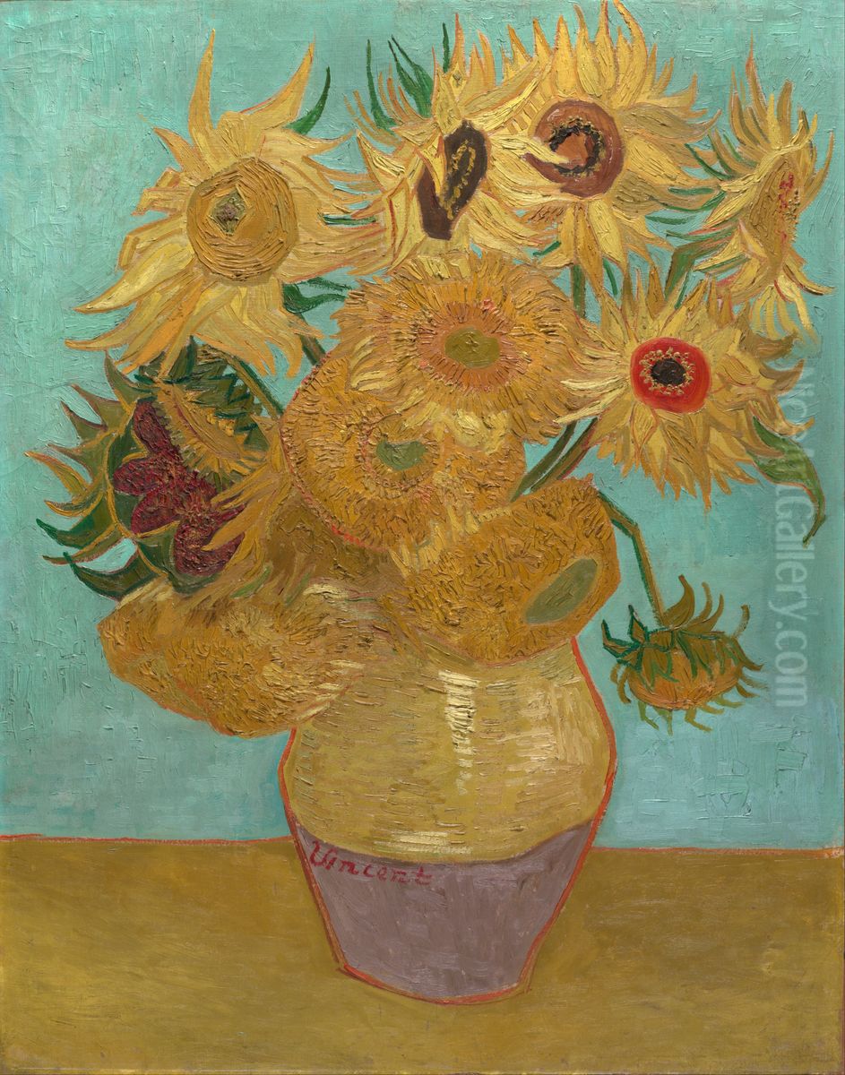 Sunflowers / Vase with Twelve Sunflowers Oil Painting by Vincent Van Gogh