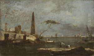 Capriccio with an Obelisk on a Lagoon