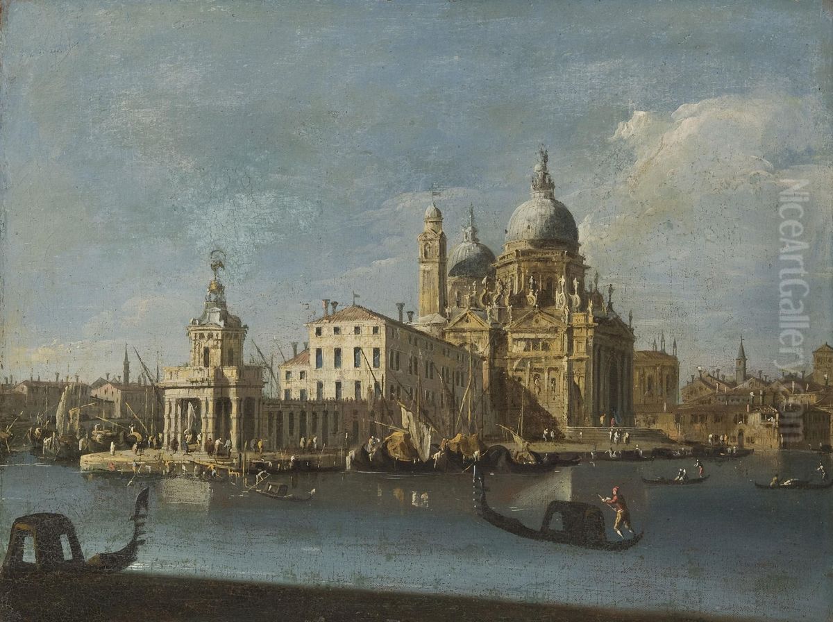 Santa Maria della Salute and the Dogana Oil Painting by Francesco Guardi