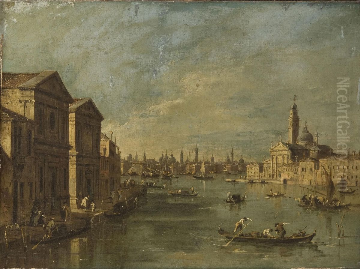 View between the Giudecca and San Giorgio Maggiore Oil Painting by Francesco Guardi
