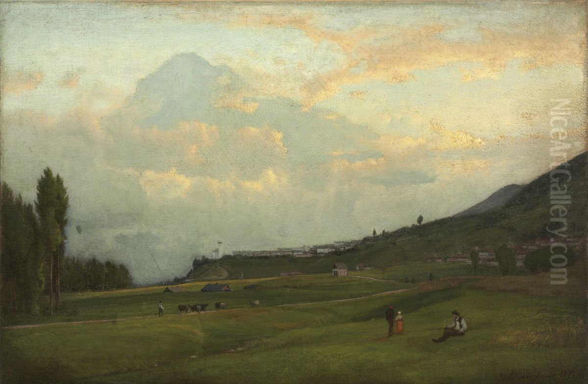 Valley of Cadore, Italy Oil Painting by George Inness
