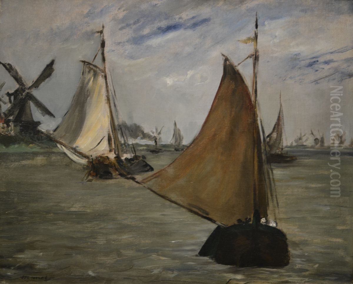 Marine painting in Holland Oil Painting by Edouard Manet