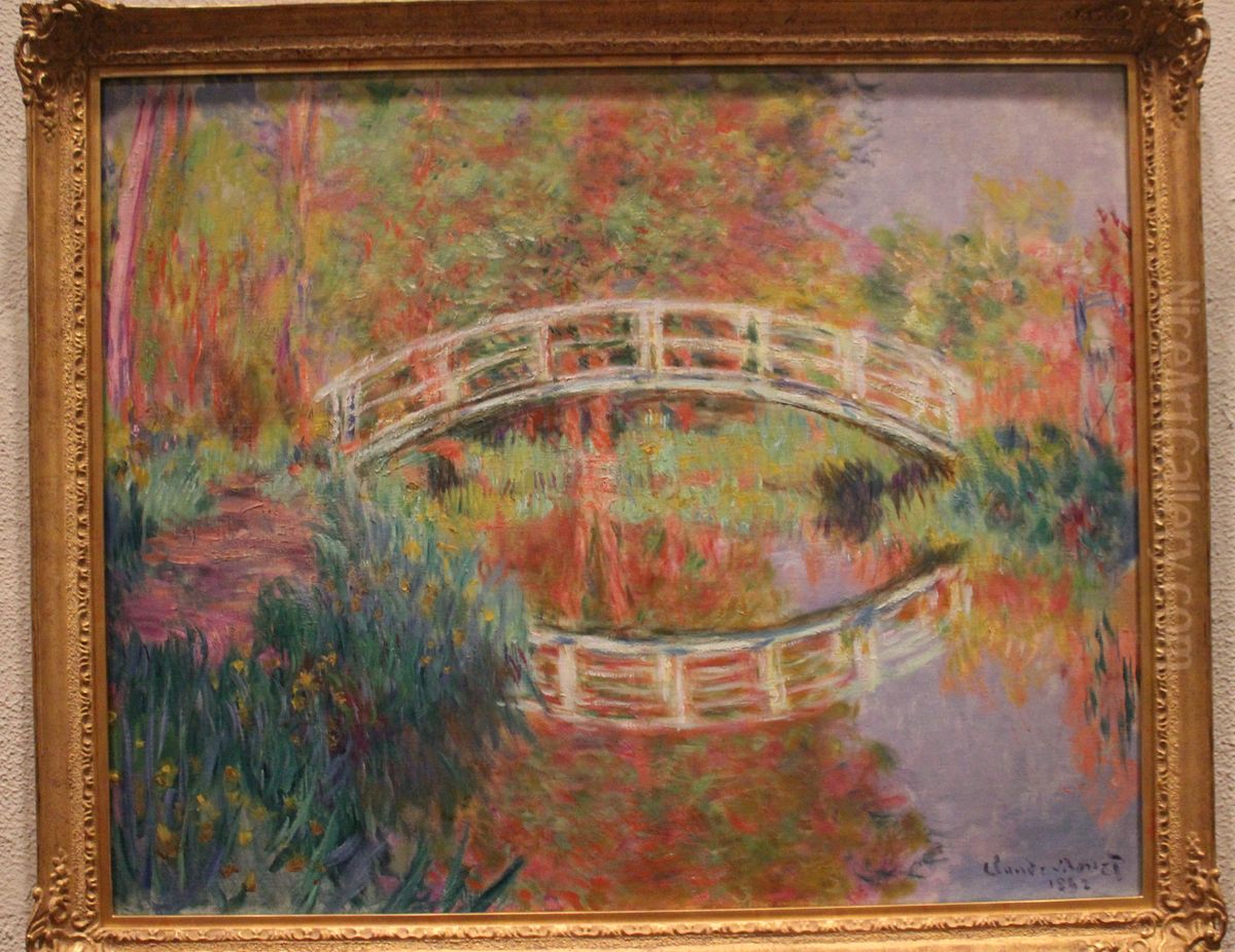 Japanese Footbridge, Giverny Oil Painting by Claude Oscar Monet Japanese Footbridge, Giverny Oil Painting by Claude Oscar Monet