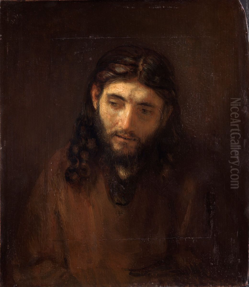 Christ Oil Painting by Rembrandt