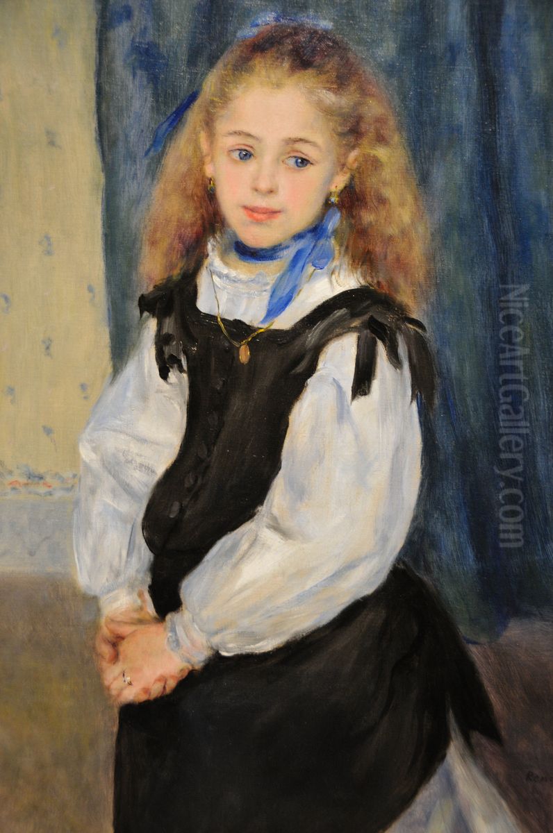 Portrait of Mademoiselle Legrand. Oil Painting by Pierre Auguste Renoir