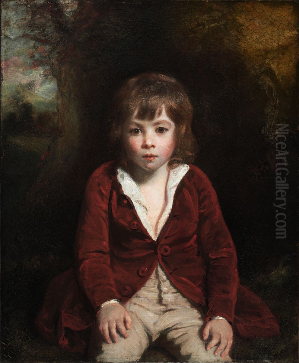 Portrait of Master Bunbury Oil Painting by Of Sir Joshua Reynolds