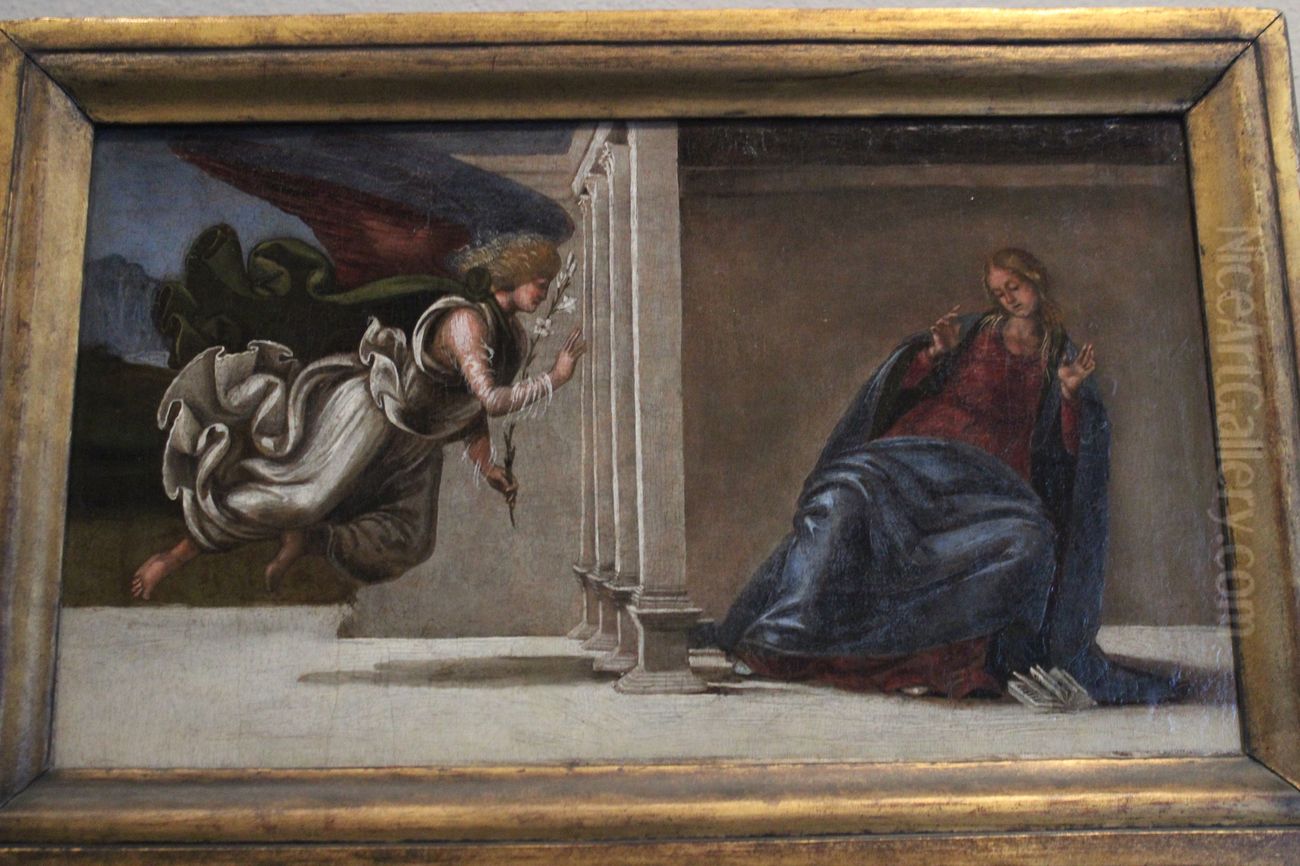 The Annunciation Oil Painting by Luca Signorelli