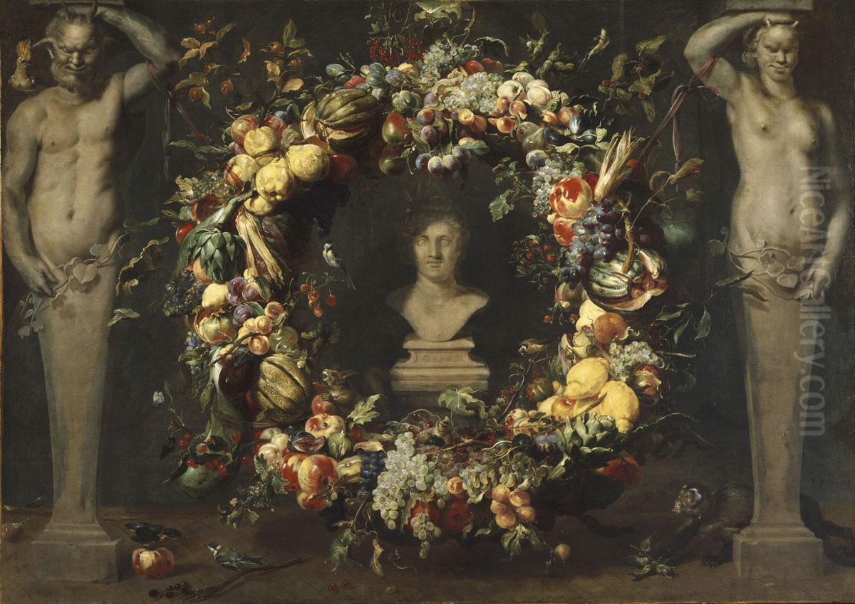 Still Life with Terms and a Bust of Ceres Oil Painting by Frans Snyders