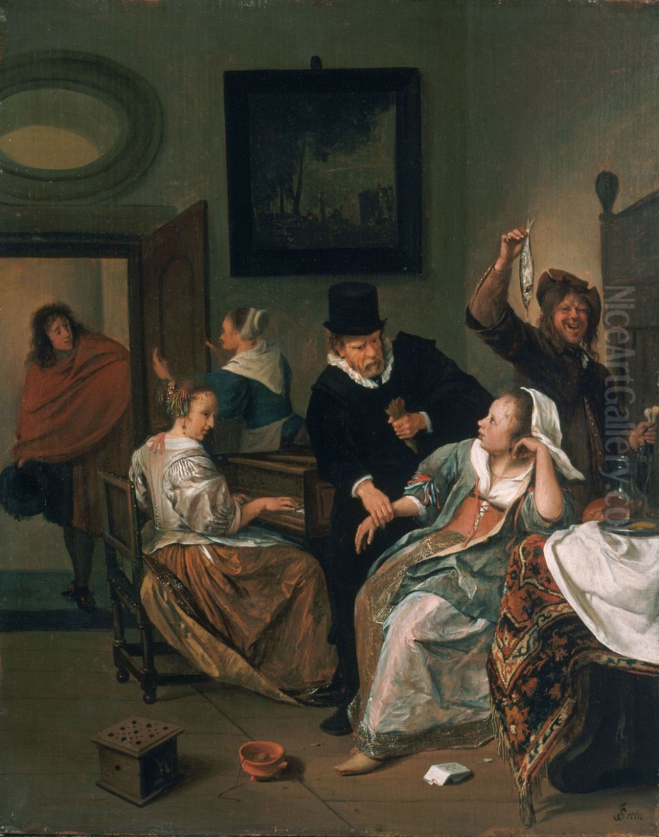 Doctor's visit Oil Painting by Jan Steen