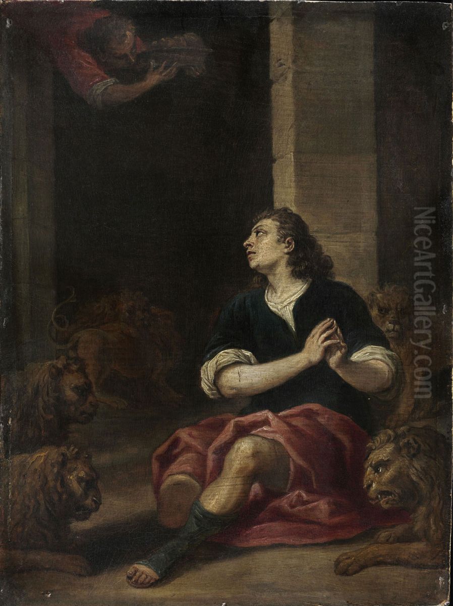 Daniel in the Lion's Den Oil Painting by David Teniers the Younger