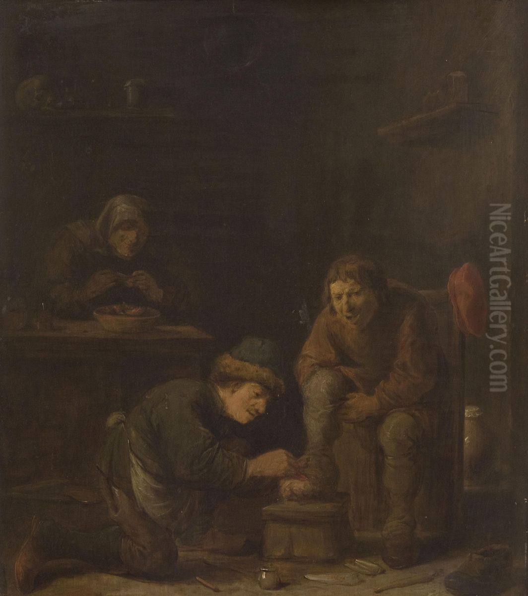 Operation on the Foot Oil Painting by David Teniers the Younger