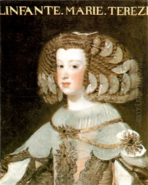 La infanta Maria Teresa Oil Painting by Diego Velazquez