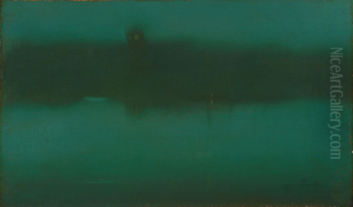 Nocturne Oil Painting by James McNeill Whistler