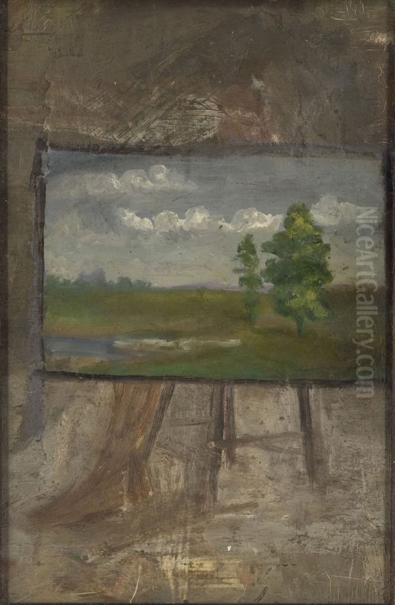 Landscape Oil Painting by Thomas Cowperthwait Eakins