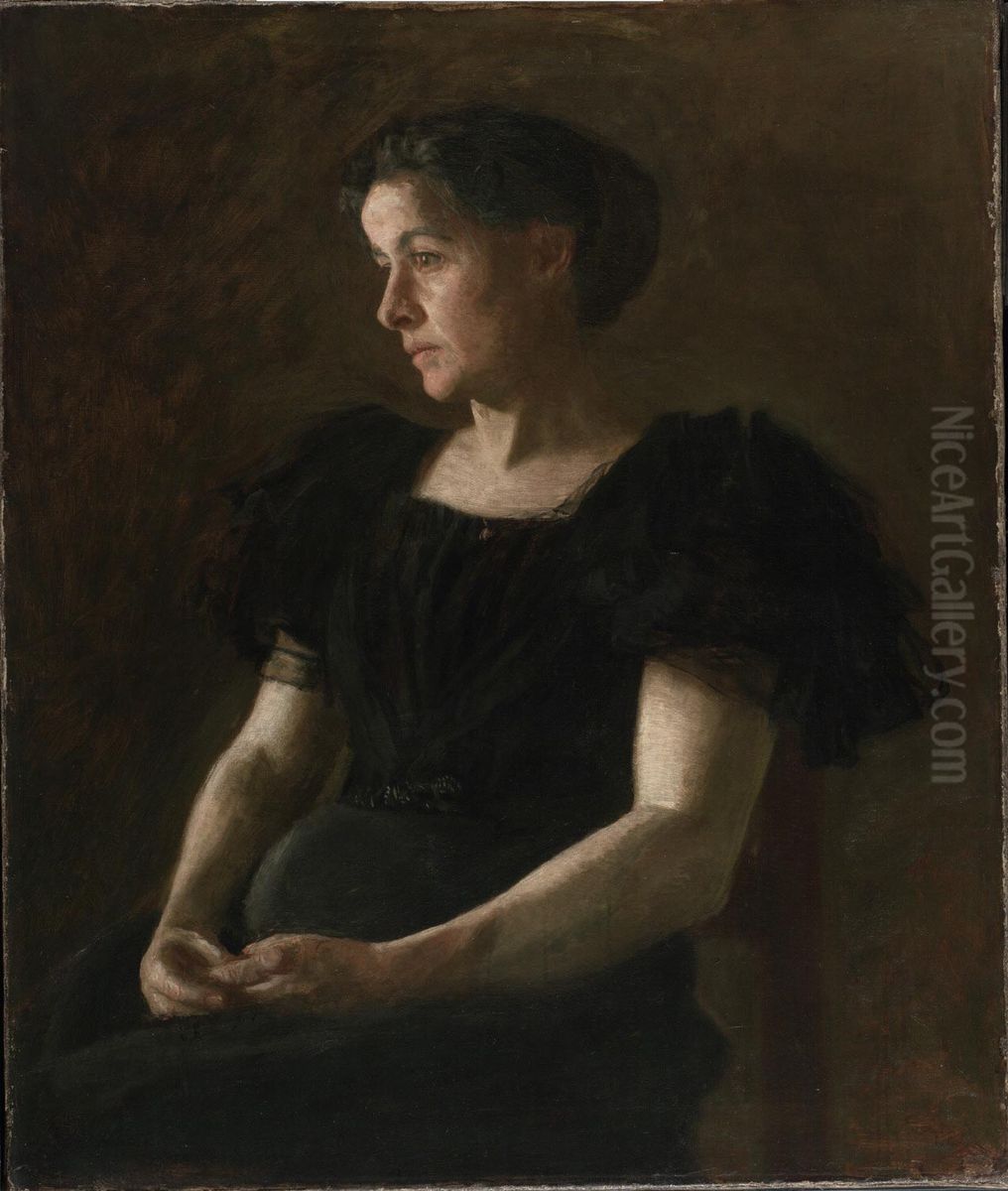 Portrait of Mrs. Frank Hamilton Cushing Oil Painting by Thomas Cowperthwait Eakins