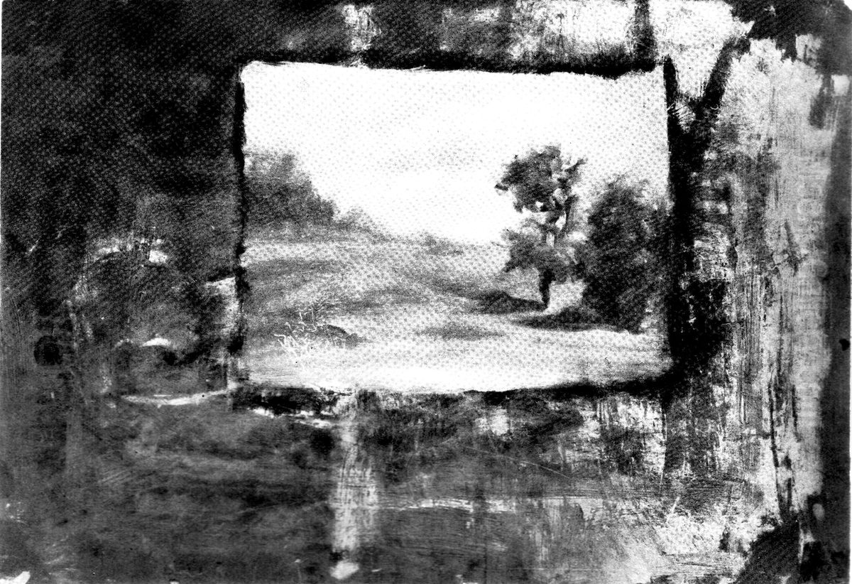 Sketch of a Landscape Oil Painting by Thomas Cowperthwait Eakins