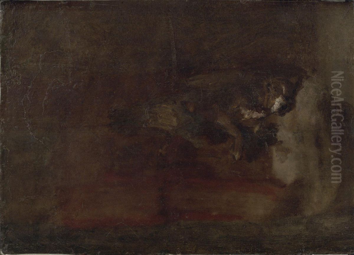 Sketch of Harry Oil Painting by Thomas Cowperthwait Eakins