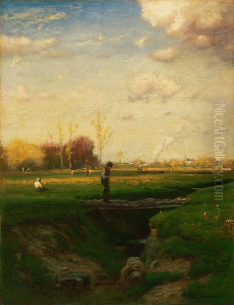 Short Cut, Watchung Station, New Jersey Oil Painting by George Inness