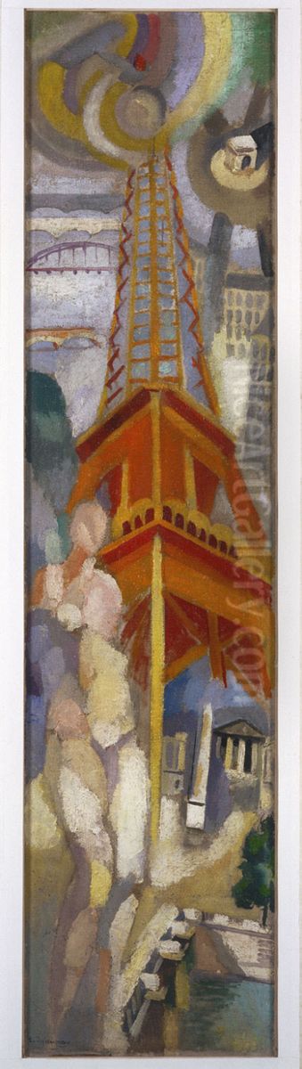 Eiffel Tower Oil Painting by Robert Delaunay
