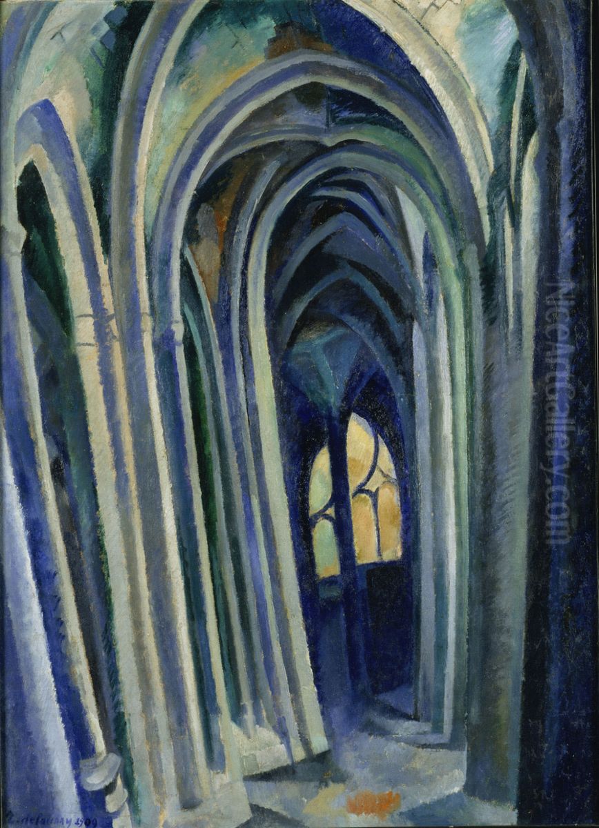 Saint-Severin No. 4 Oil Painting by Robert Delaunay