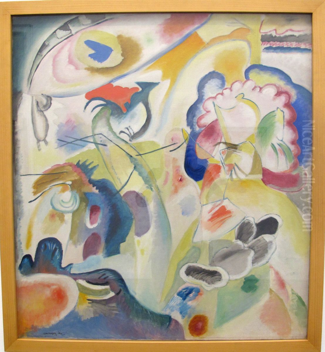 Improvisation No. 29 (The Swan) Oil Painting by Wassily Kandinsky