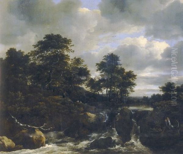 Licensing.cestina|English|francais|makedonski|Nederlands|+/- Oil Painting by Jacob Van Ruisdael