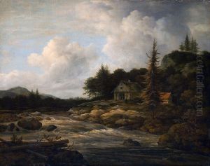 Landschaft mit Gebirgsfluss