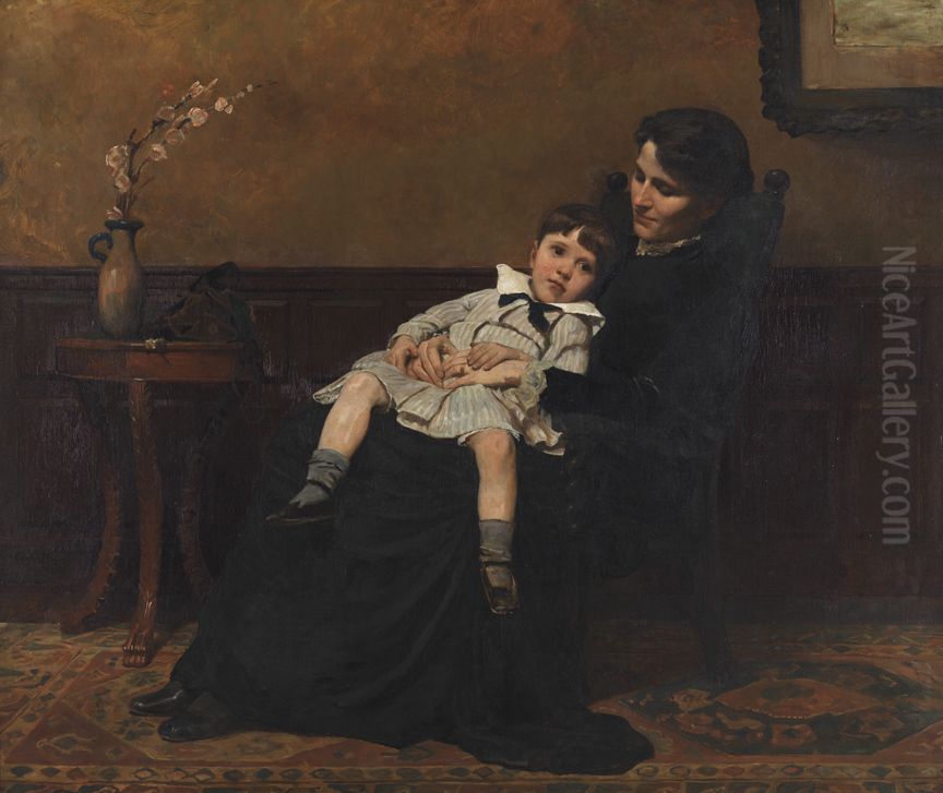 Les Derniers Jours d'Enfance Oil Painting by Cecilia Beaux