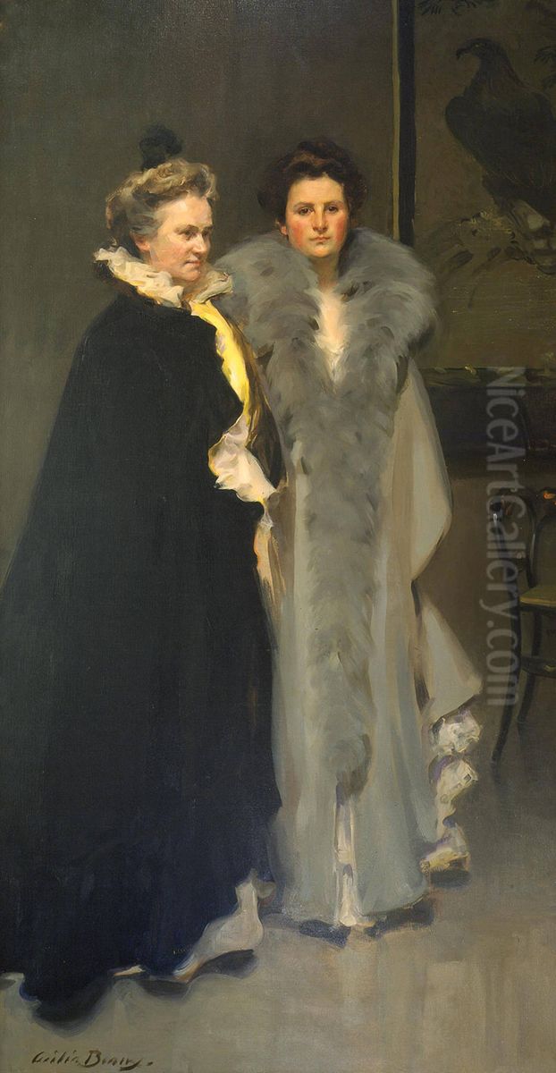 Mother and Daughter Oil Painting by Cecilia Beaux