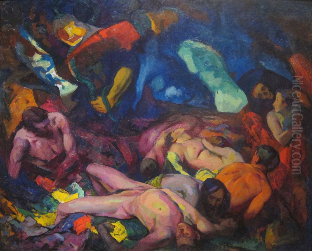 Pestilence Oil Painting by Hugh Henry Breckenridge